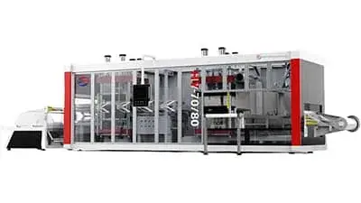 3 Station Plastic Thermoforming Machine (BOPS/PET/PS/PVC)