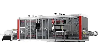 3 Station Plastic Thermoforming Machine (BOPS/PET/PS/PVC)