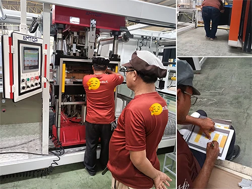 Thailand - Three-Station Thermoformer for OPS Clamshell Containers